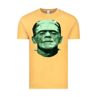 Vintage Mustard frankenstein monster classic horror flick t shirt Vintage Tee - linhVisuals