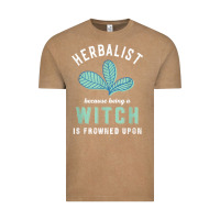 Vintage Coffee funny herbalist because a witch is frowned upon herbalism t shirt Vintage Tee - linhVisuals
