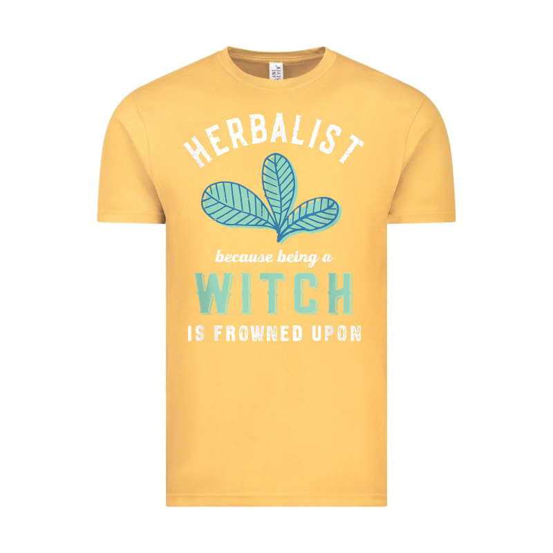 Funny Herbalist Because A Witch Is Frowned Upon Herbalism T Shirt Vintage Tee by linhVisuals | Teevron