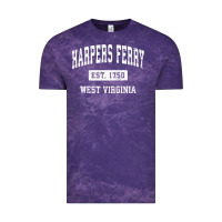 Cloud Purple harpers ferry west virginia wv vintage established sports pullover hoo Vintage Tee - linhVisuals