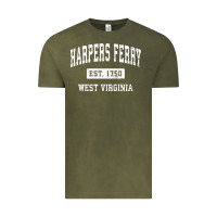 Vintage Olive harpers ferry west virginia wv vintage established sports pullover hoo Vintage Tee - linhVisuals