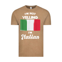 Vintage Coffee i'm not yelling i'm italian t shirt Vintage Tee - linhVisuals