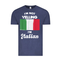 Vintage Denim i'm not yelling i'm italian t shirt Vintage Tee - linhVisuals