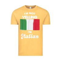Vintage Mustard i'm not yelling i'm italian t shirt Vintage Tee - linhVisuals