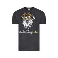 Vintage Black birthday and mother's day gift miniature schnauzer mom t shirt Vintage Tee - linhVisuals