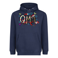 Navy christmas nurse qma Heavyweight Hoodie - CowhideDigitalArt
