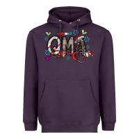 Plum christmas nurse qma Heavyweight Hoodie - CowhideDigitalArt