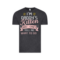 Vintage Black daddy's kitten ddlg littlespace daddy dom cgl t shirt Vintage Tee - linhVisuals