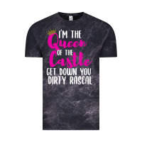 Cloud Black i’m the queen of the castle get down you dirty rascal t shirt Vintage Tee - linhVisuals