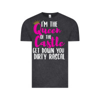 Vintage Black i’m the queen of the castle get down you dirty rascal t shirt Vintage Tee - linhVisuals
