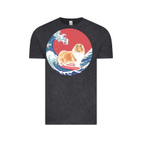Vintage Black rough collie t  shirt rough collie gifts   ocean waves surfing rough c Vintage Tee - linhVisuals