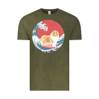 Vintage Olive rough collie t  shirt rough collie gifts   ocean waves surfing rough c Vintage Tee - linhVisuals