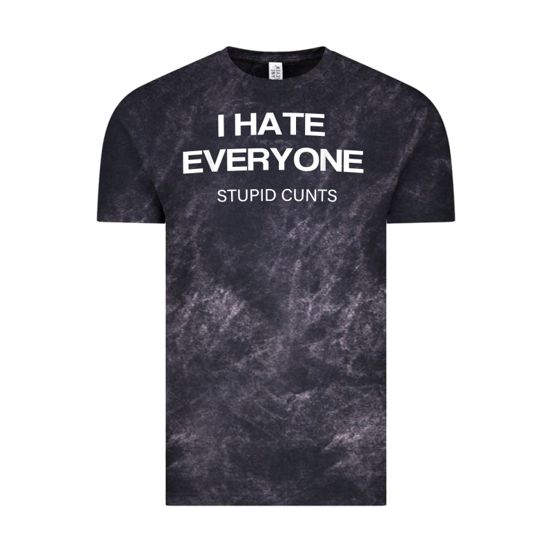 I Hate Everyone Stupid Cunts T Shirt Vintage Tee by linhVisuals | Teevron