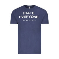 Vintage Denim i hate everyone stupid cunts t shirt Vintage Tee - linhVisuals