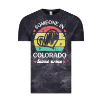Cloud Black someone in colorado loves me t  shirt someone in colorado loves me fun Vintage Tee - linhVisuals