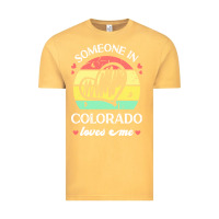 Vintage Mustard someone in colorado loves me t  shirt someone in colorado loves me fun Vintage Tee - linhVisuals