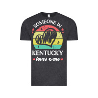 Vintage Black someone in kentucky loves me t  shirt someone in kentucky loves me fun Vintage Tee - linhVisuals