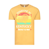 Vintage Mustard someone in kentucky loves me t  shirt someone in kentucky loves me fun Vintage Tee - linhVisuals