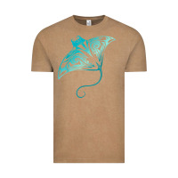 Vintage Coffee hawaii tribal manta ray hawaiian shirt shark lover t shirt Vintage Tee - linhVisuals
