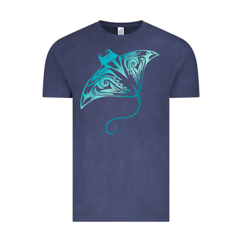 Hawaii Tribal Manta Ray Hawaiian Shirt Shark Lover T Shirt Vintage Tee by linhVisuals | Teevron