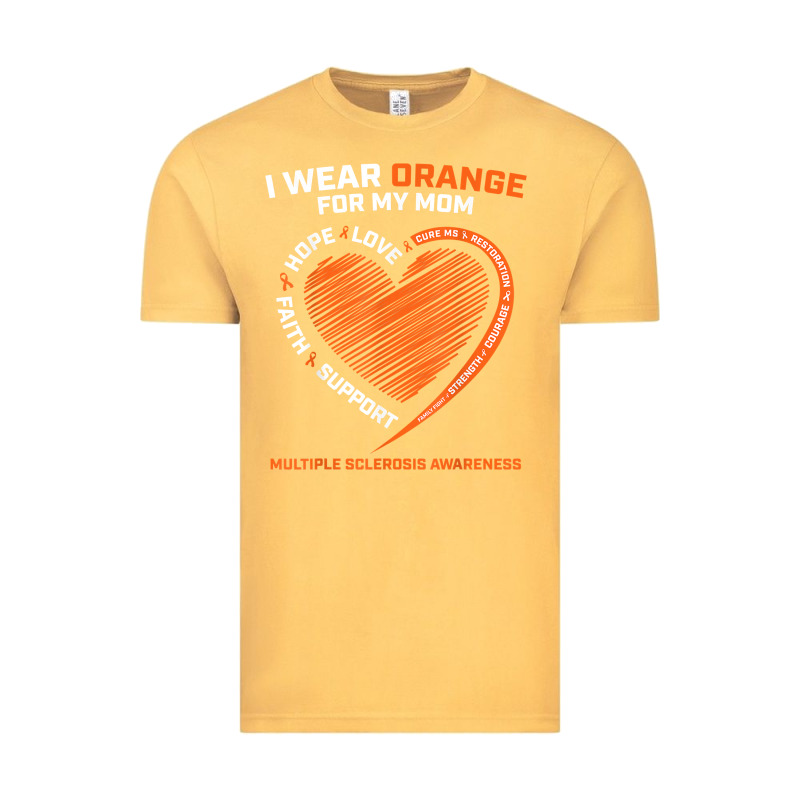 I Wear Orange For My Mom Ms Multiple Sclerosis Awareness T Shirt Vintage Tee by linhVisuals | Teevron