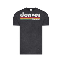 Vintage Black denver colorado vintage 70's 80's retro style men women t shirt Vintage Tee - linhVisuals