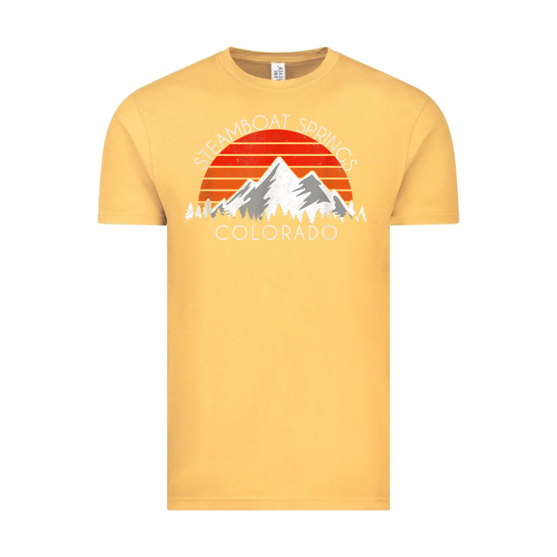 Retro Vintage Steamboat Springs Colorado Distressed T Shirt Vintage Tee by linhVisuals | Teevron