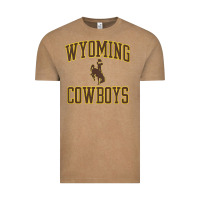Vintage Coffee kids wyoming cowboys apparel gameday arch over cowboys t shirt Vintage Tee - linhVisuals