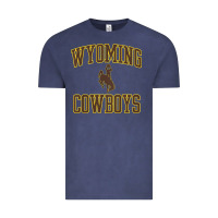 Vintage Denim kids wyoming cowboys apparel gameday arch over cowboys t shirt Vintage Tee - linhVisuals