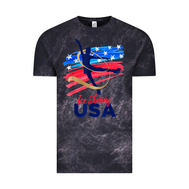 Ice Skating Dance Support The Team Tshirt Usa Flag T Shirt Vintage Tee by linhVisuals | Teevron