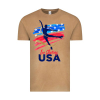 Vintage Camel ice skating dance support the team tshirt usa flag t shirt Vintage Tee - linhVisuals