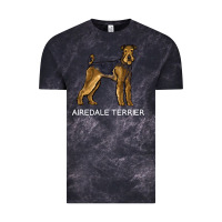 Cloud Black airedale terrier crazy dog lover sweatshirt Vintage Tee - linhVisuals