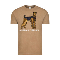 Vintage Coffee airedale terrier crazy dog lover sweatshirt Vintage Tee - linhVisuals