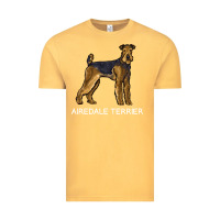 Vintage Mustard airedale terrier crazy dog lover sweatshirt Vintage Tee - linhVisuals