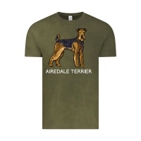 Vintage Olive airedale terrier crazy dog lover sweatshirt Vintage Tee - linhVisuals