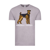Vintage Zinc airedale terrier crazy dog lover sweatshirt Vintage Tee - linhVisuals