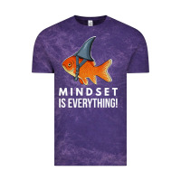 Cloud Purple mindset motivational quote cute goldfish shark fish t shirt Vintage Tee - linhVisuals