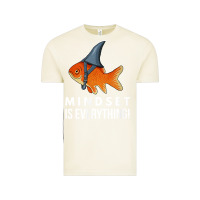 Vintage Arctic mindset motivational quote cute goldfish shark fish t shirt Vintage Tee - linhVisuals