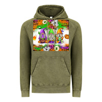 Vintage Olive Halloween Gnomes Vintage Hoodie - texasbilliewilder