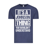 Vintage Denim it's a johnson thing   you wouldn't understand   family name t shirt Vintage Tee - linhVisuals
