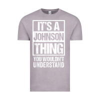 Vintage Zinc it's a johnson thing   you wouldn't understand   family name t shirt Vintage Tee - linhVisuals