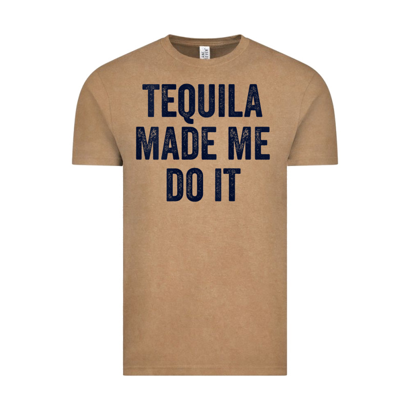 Womens Tequila Made Me Do It Tank Tops For Women Summer Drinking Tank Vintage Tee by linhVisuals | Teevron