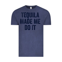 Vintage Denim womens tequila made me do it tank tops for women summer drinking tank Vintage Tee - linhVisuals