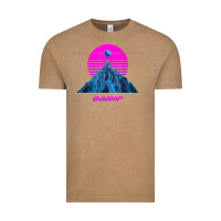Vintage Coffee pink sun   official gunship t shirt Vintage Tee - linhVisuals