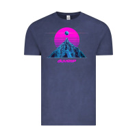Vintage Denim pink sun   official gunship t shirt Vintage Tee - linhVisuals