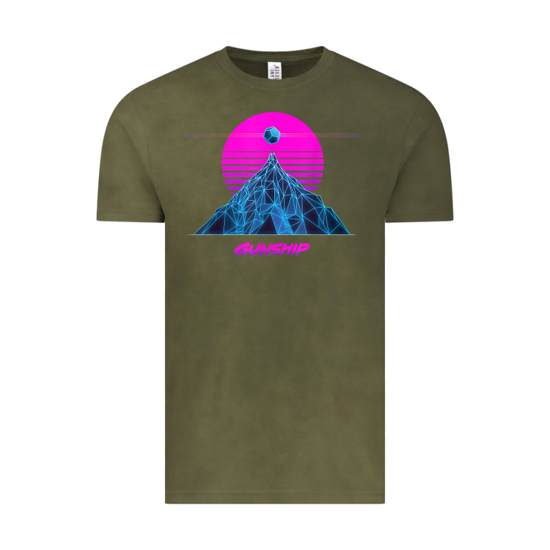 Pink Sun   Official Gunship T Shirt Vintage Tee by linhVisuals | Teevron
