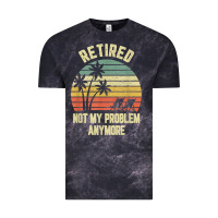 Cloud Black retired shirt not my problem anymore funny retirement t shirt Vintage Tee - linhVisuals
