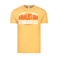 Vintage Mustard sikh khalistan zindabad singh punjabi t shirt Vintage Tee - linhVisuals