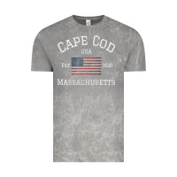 Cloud Rock cape cod massachusetts american flag usa travel vintage pullover hoodi Vintage Tee - linhVisuals