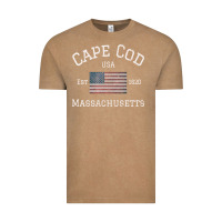 Vintage Coffee cape cod massachusetts american flag usa travel vintage pullover hoodi Vintage Tee - linhVisuals